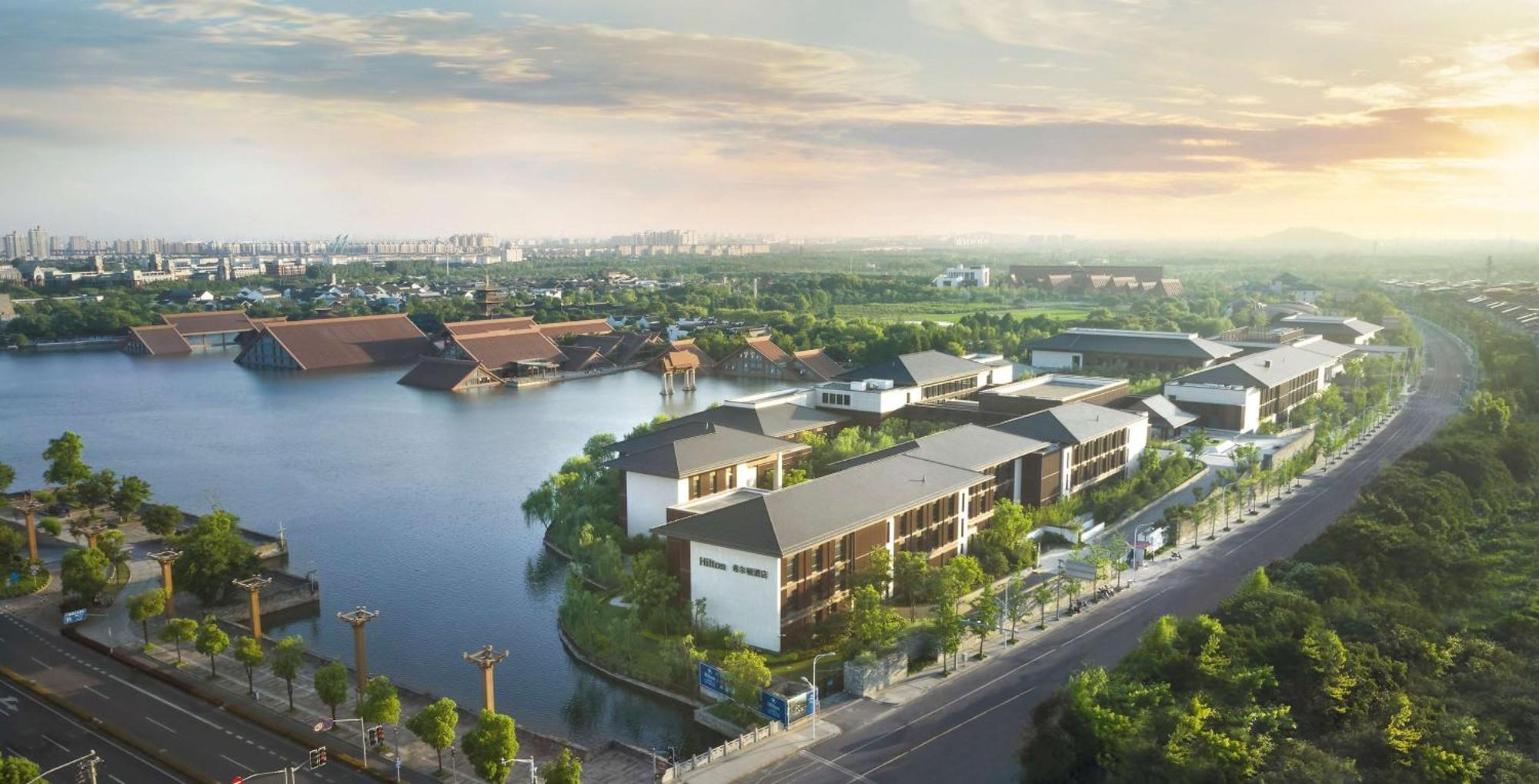 Hilton Shanghai Songjiang Guangfulin Buitenkant foto